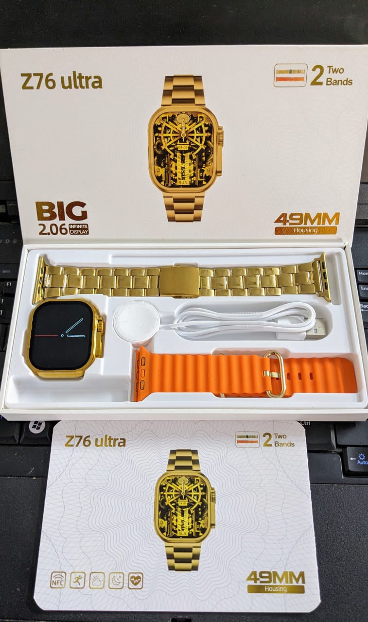 Z76 Ultra Smart Watch- Series 8 Golden