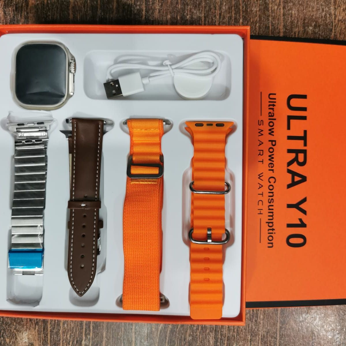 ULTRA Y10 Connected Watch With 4 Bracelets